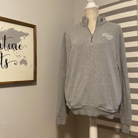 Whitney Simmons Quarter Zip It's A Beautiful Day To Be Alive Pullover Sz Small - Picture 1 of 7